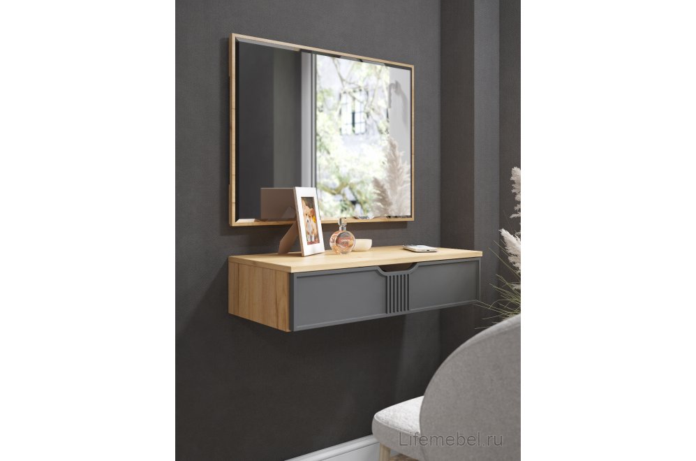 Зеркало Эмилия ЭЛ-24 дуб крафт золотой