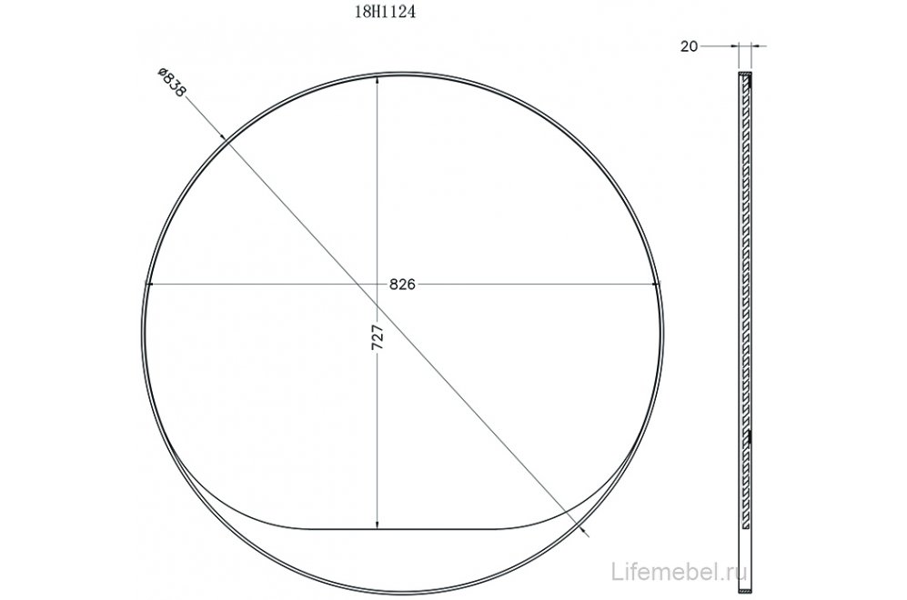 Зеркало Гогенц-6 золото