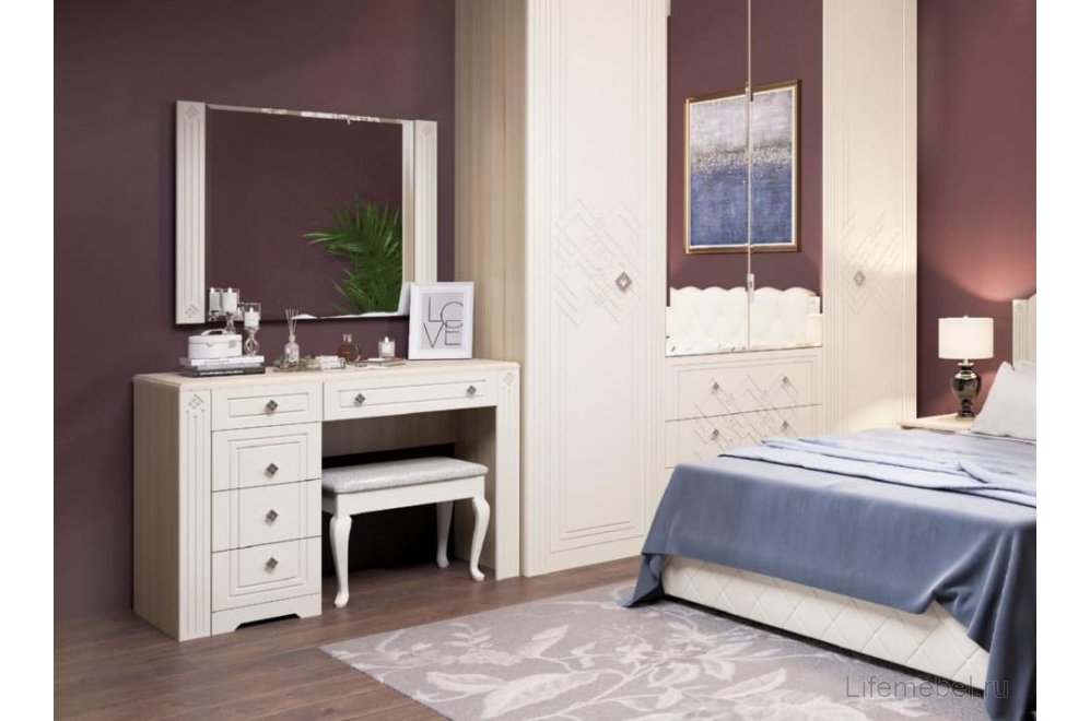 Зеркало Капелла №4.2 89х72 туя светлая