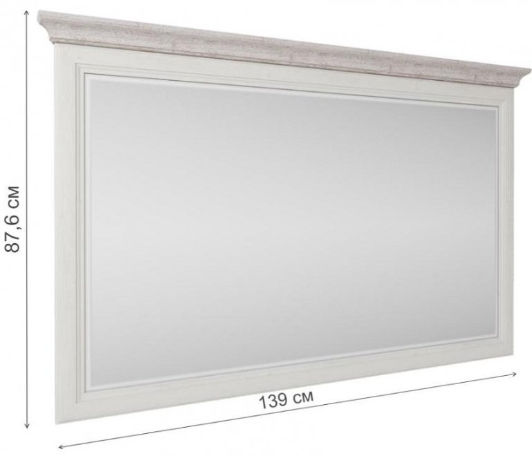 Зеркало навесное Monako 130 сосна винтаж / дуб анкона