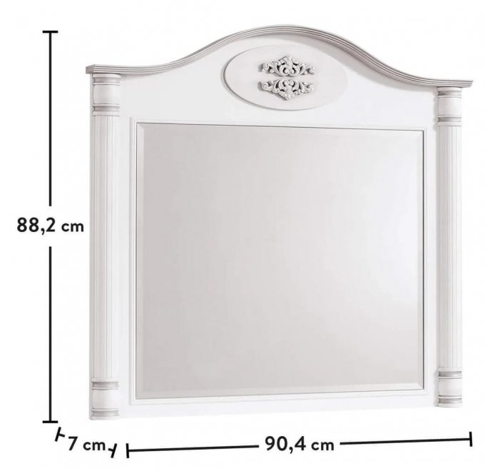 Зеркало детское Romantic белое