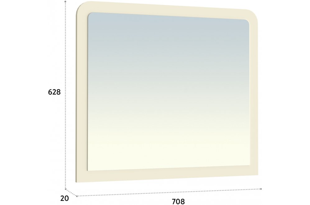 Зеркало ТН-30 ваниль