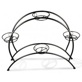 Цветочница Колесо 4060 черная матовая