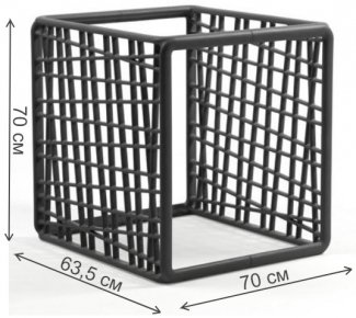 Цветочница Komodo антрацит