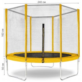Батут с защитной сеткой Trampoline 8