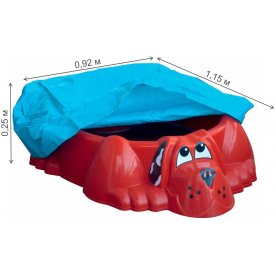 Песочница-бассейн Собачка