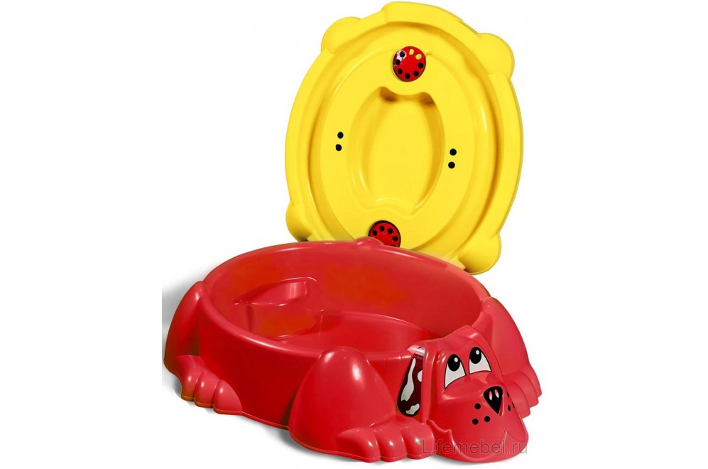 Песочница Sheffilton Kids Собачка 432 красный / желтый