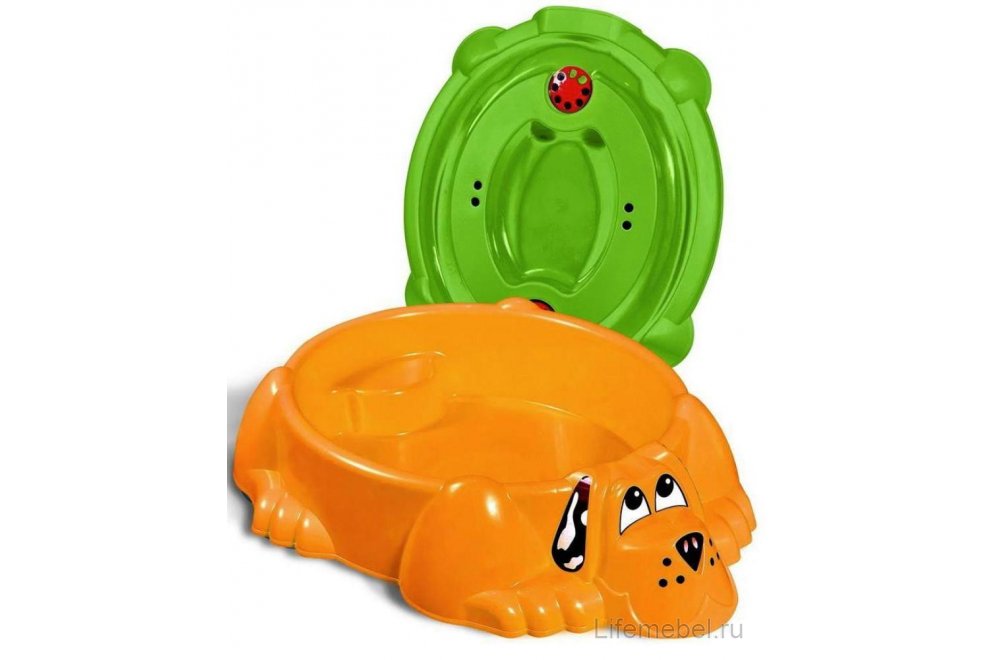 Песочница Sheffilton Kids Собачка 432 оранжевый / зеленый