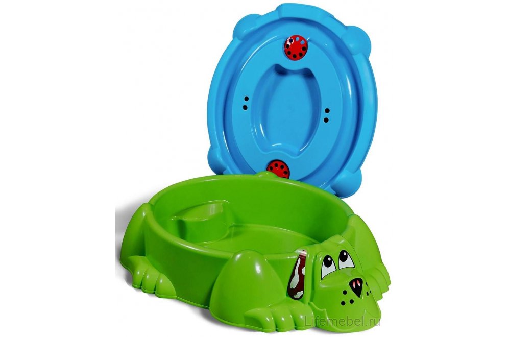 Песочница Sheffilton Kids Собачка 432 зеленый / голубой