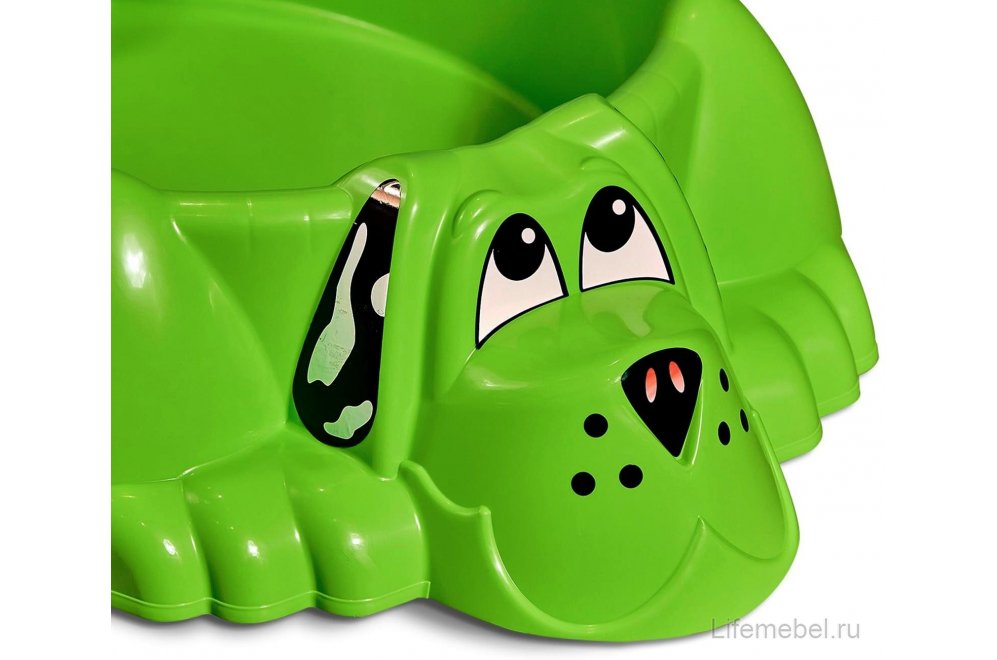 Песочница Sheffilton Kids Собачка 432 зеленый / желтый