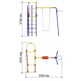 Детский спортивный комплекс Карусель 3.3.15.25 Космодром