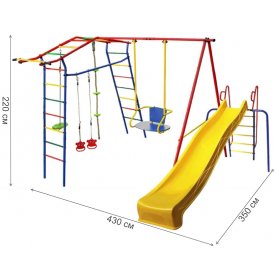Детская площадка ДСК Игромания-1 Скалолаз дачный с горкой КМС-421