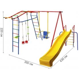Детская площадка ДСК Игромания дачный Базовый с горкой КМС-420