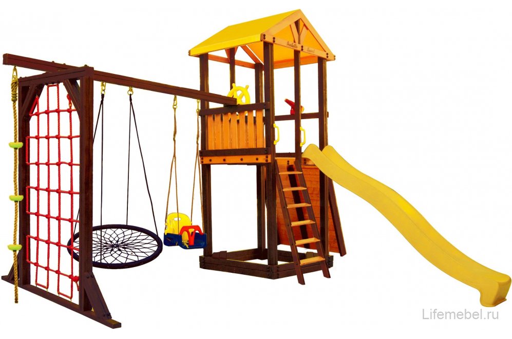 Детская площадка Pitigliano-11 паутина качели