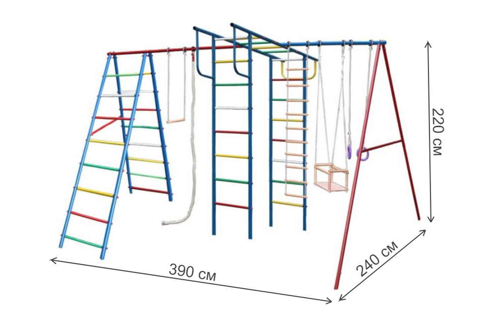 Детский спортивный комплекс Вертикаль-А+П макси