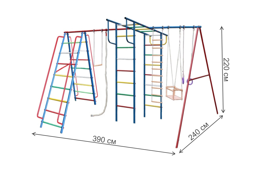 Детский спортивный комплекс Вертикаль-А1+П макси