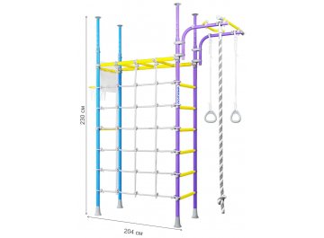 Металлический детский спортивный комплекс R4 01.40.7.06.490.03.00-66 сиренево / голубой