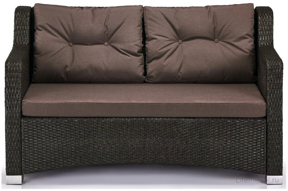 Плетеный диван S51A-W53 Brown