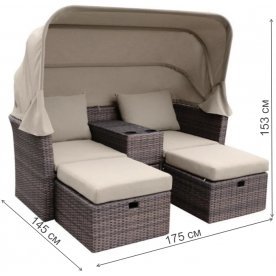 Комплект для отдыха из ротанга AFM-330B