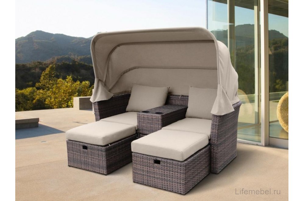 Комплект для отдыха из ротанга AFM-330B brown
