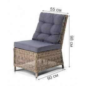 Кресло Bruno (центральный модуль)