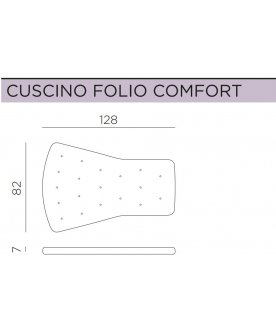 Кресло-качалка пластиковое с подушкой Folio антрацит / голубой