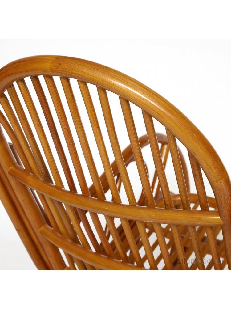 Кресло-качалка Vienna ротанг top quality cognac без подушки