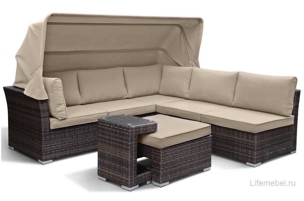 Комплект для отдыха из ротанга AFM-320B brown