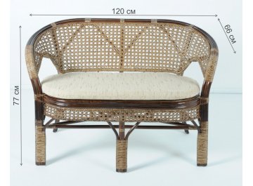 Диван из ротанга 02/15C