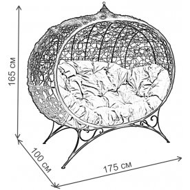Диван из ротанга Улей