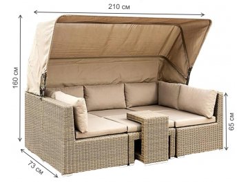 Диван из ротанга AFM-320