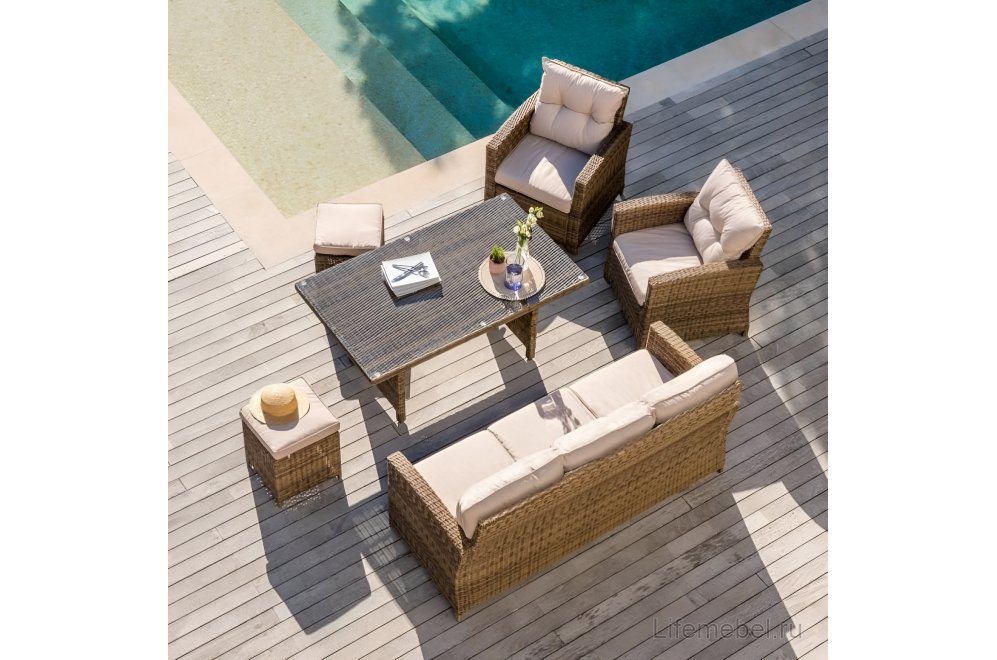 Комплект для отдыха из ротанга AFM-311BL beige