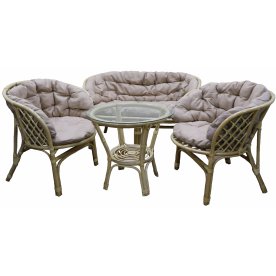 Комплект для отдыха из ротанга Багамы Премиум BS001/1-МТ001