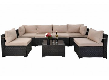 Комплект для отдыха из ротанга YR822Br