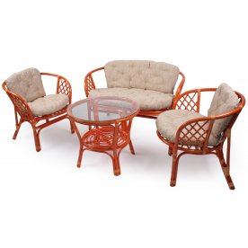 Набор для отдыха Bahama с подушками коньяк