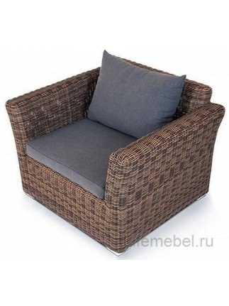 Кресло из ротанга Пакора коричневый