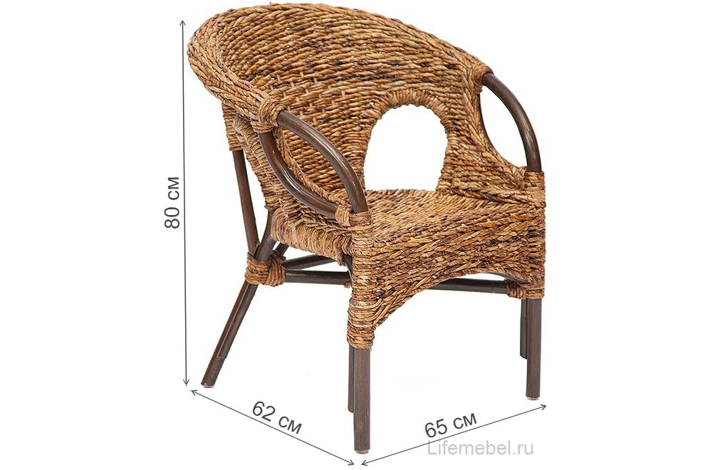 Обеденная группа Mandalino из натурального ротанга грецкий орех