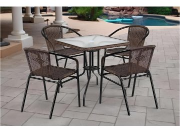 Обеденный комплект из ротанга Асоль