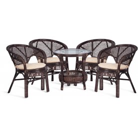 Обеденный комплект из ротанга Pelangi/Пеланги 02/15