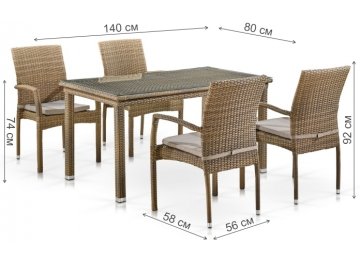 Обеденный комплект T256B Y379B-W65