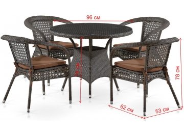 Обеденный комплект Лион-1A T220CT/Y32-W53 4+1