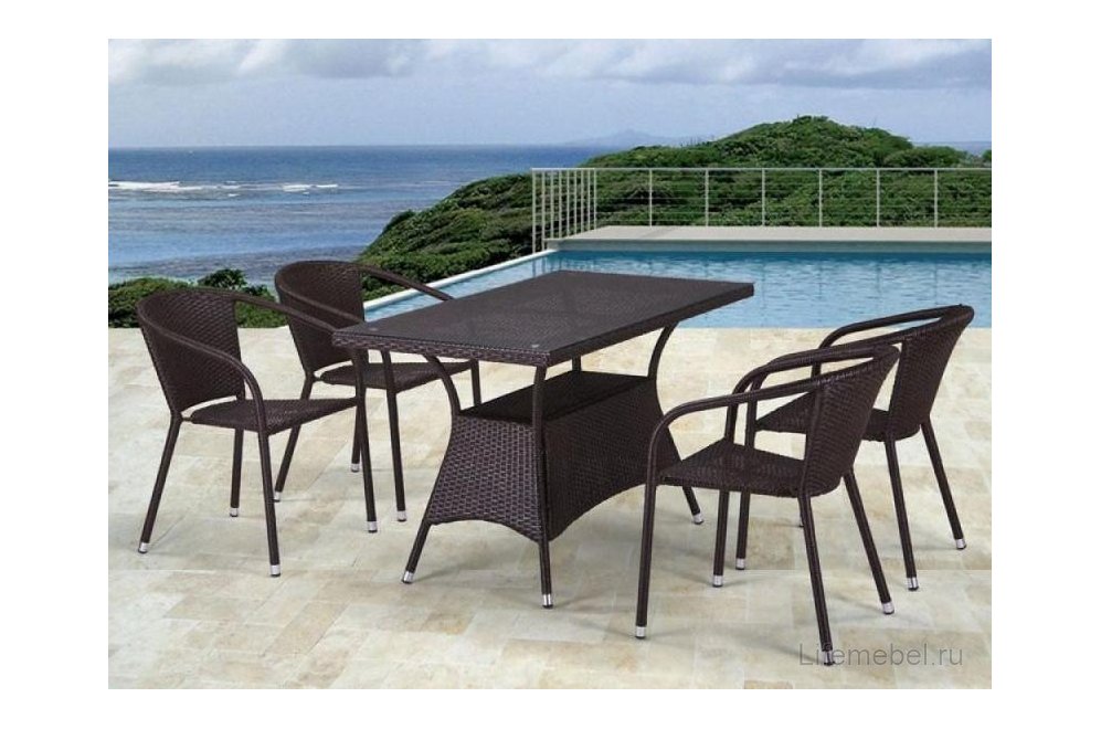 Обеденный комплект T198D/Y137C-W53 brown