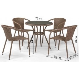 Обеденный комплект T282ANT/Y137C-W56 4+1