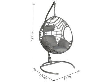 Подвесное кресло Мария из ротанга