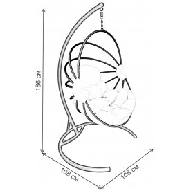 Подвесное кресло Веер
