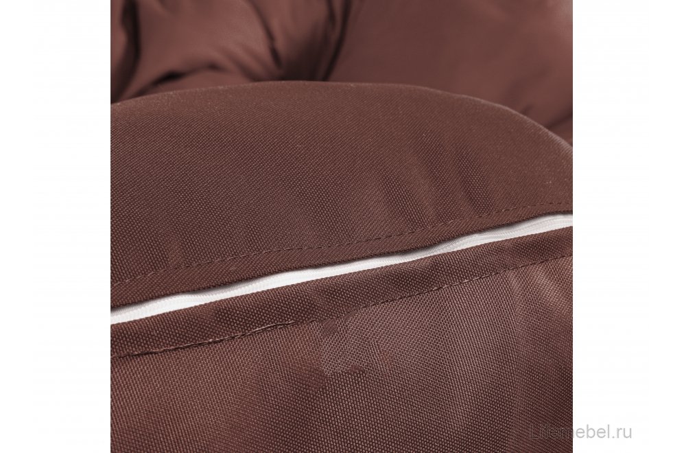 Подвесной диван Лежебока чёрный / коричневая подушка