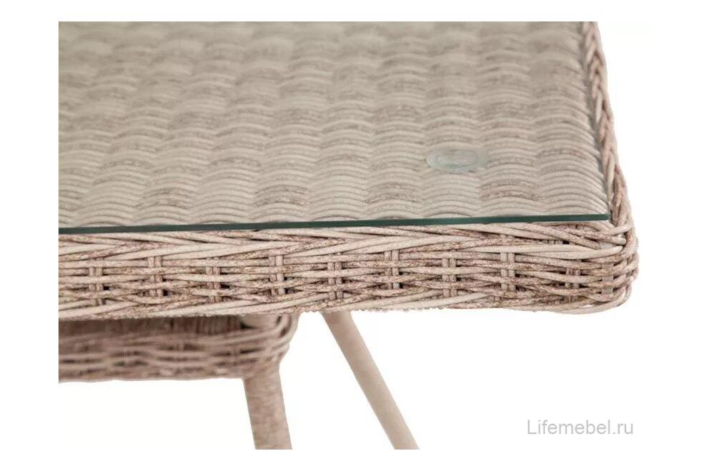 Стол из ротанга Латте бежевый