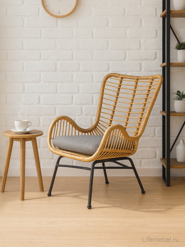 Кресло из ротанга Ikaro ротанг синтетический