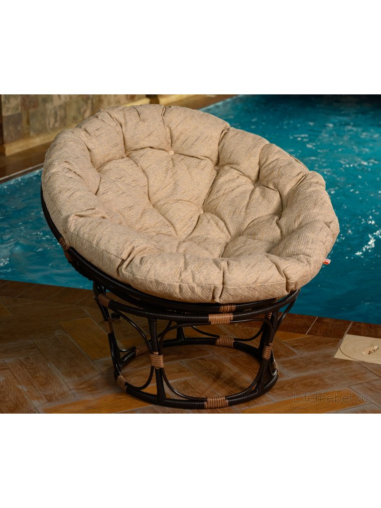 Кресло из ротанга Papasan коричневый