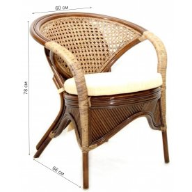 Кресло Rainbow браун